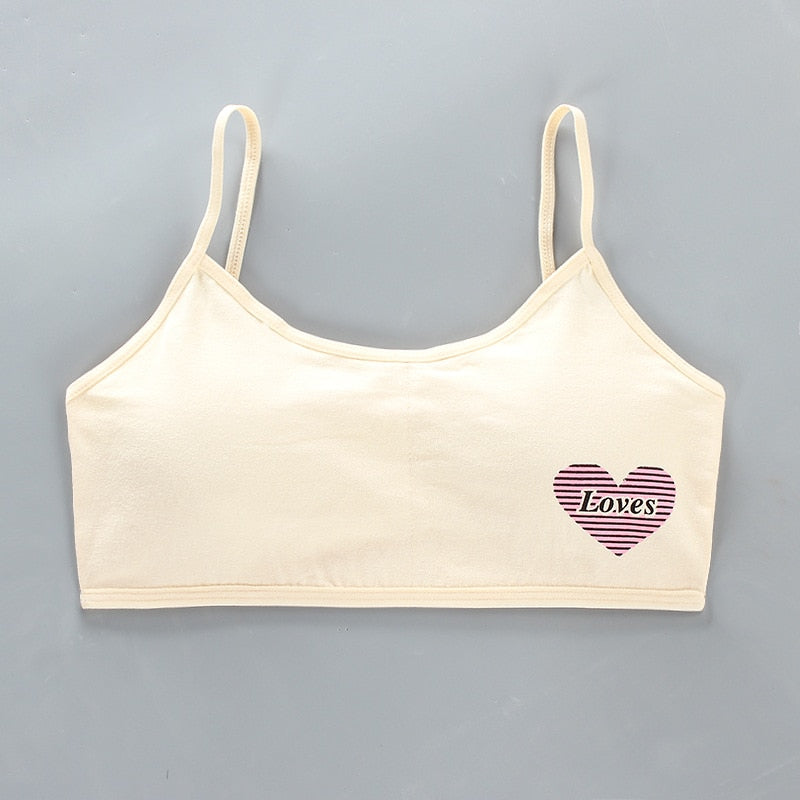 Girl's Cotton Vest Push up Bra 8-16 Years