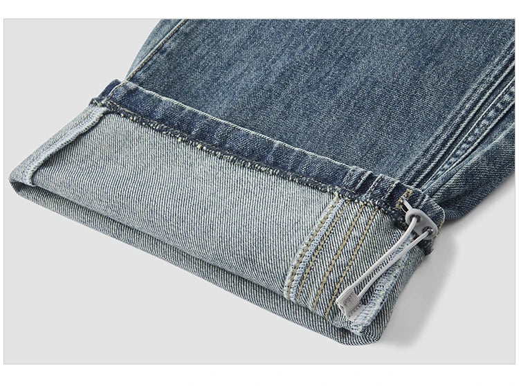 Retro Loose Straight Leg Jeans - Versatile Autumn Long Pants