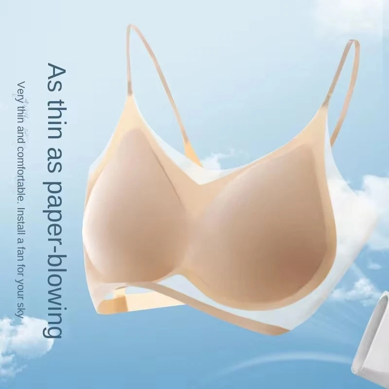 Women's Seamless Wireless Bralette 2-Pack - Ultra-Thin Ice Silk Breathable Vest