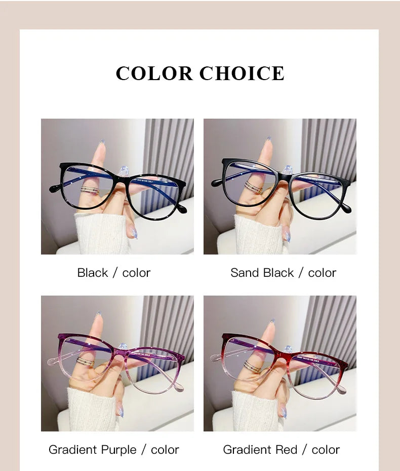 Retro Transparent Fashion Glasses - Anti Blue Light Eyeglass Frame