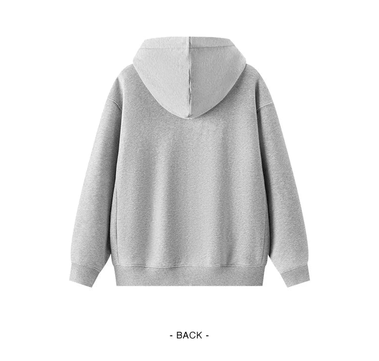 Women's Fleece Lined Thermal Hoodie - Antibacterial Loose Fit Winter Pullover