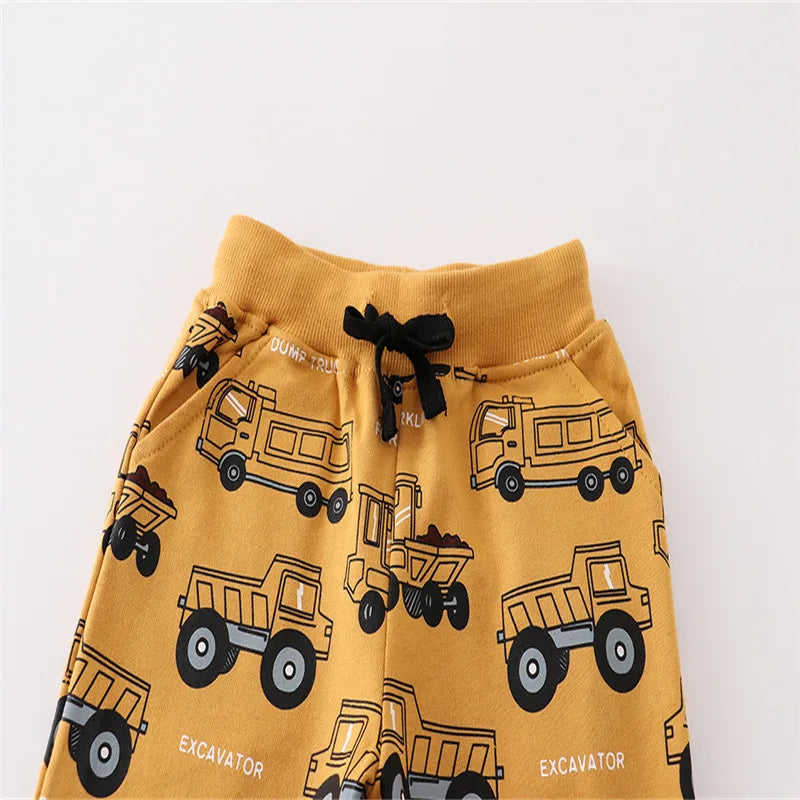 2-7T Boys Cartoon Print Joggers Trousers