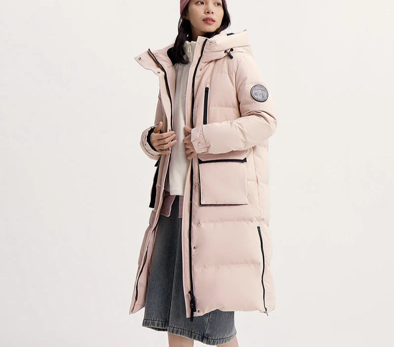 Long Down Jacket - Winter Windproof Warm Loose Casual Coat