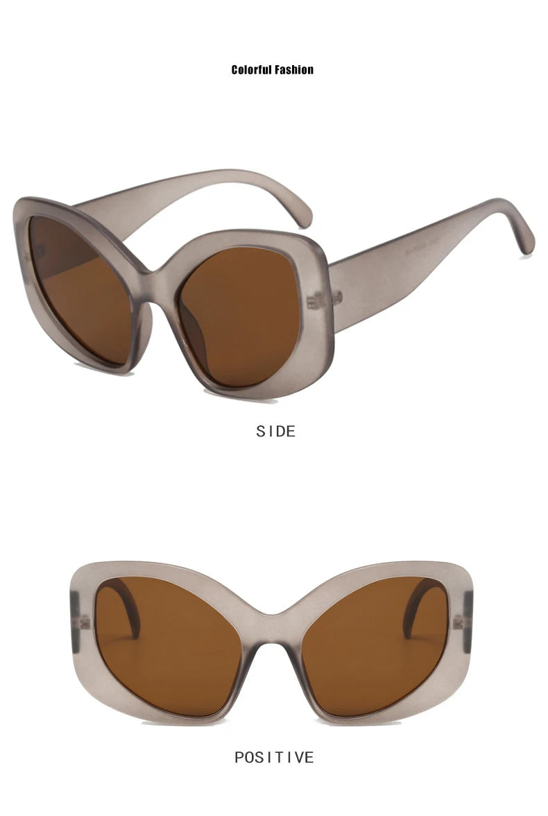 Women's Oversized Irregular Rim Sunglasses