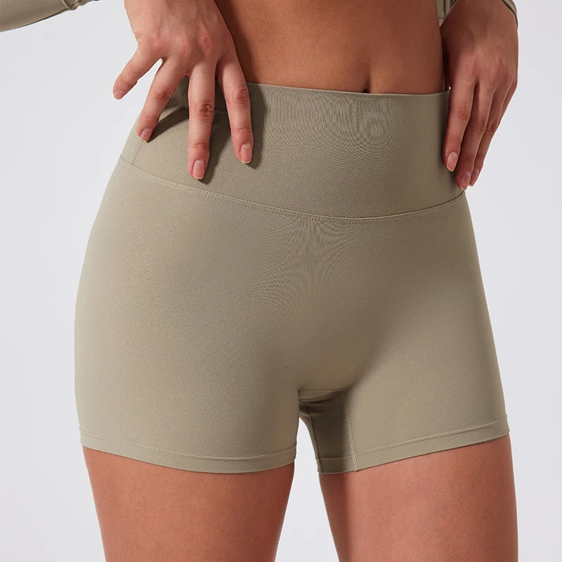 Women's Elastic Scrunch Yoga Push Up Gym Leggings Cycling Workout Short Quick-Dry High Waist Sports Shorts