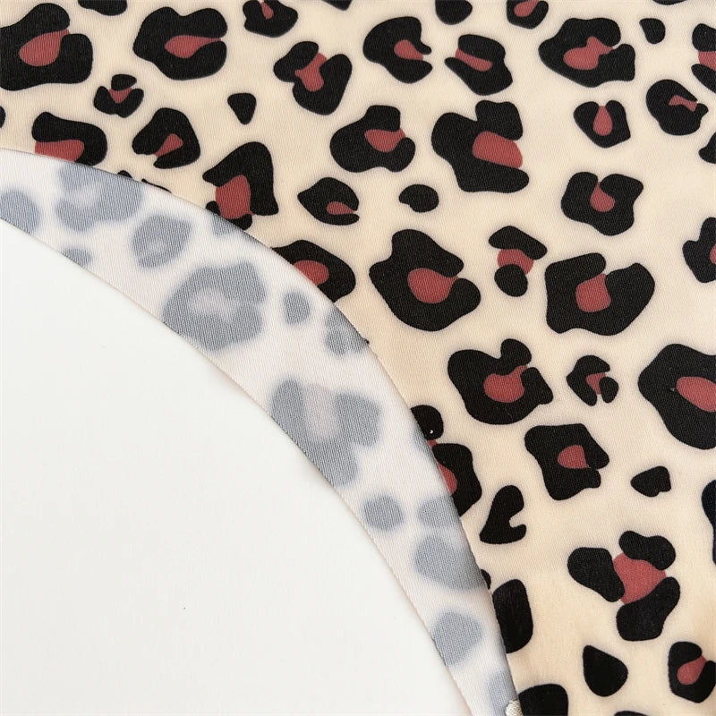 Women's  4Pcs Ultra Soft Underwear Graphic Print Seamless Thongs Stretch Leopard G Strings Comfort Lingerie