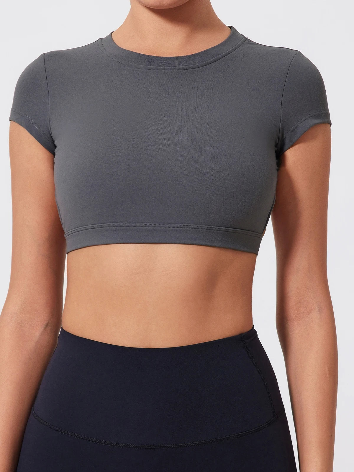 Women's Sports Workout Top Fitness Activewear Quick-Dry Yoga Clothes Sport Crop Top Backless Gym Top