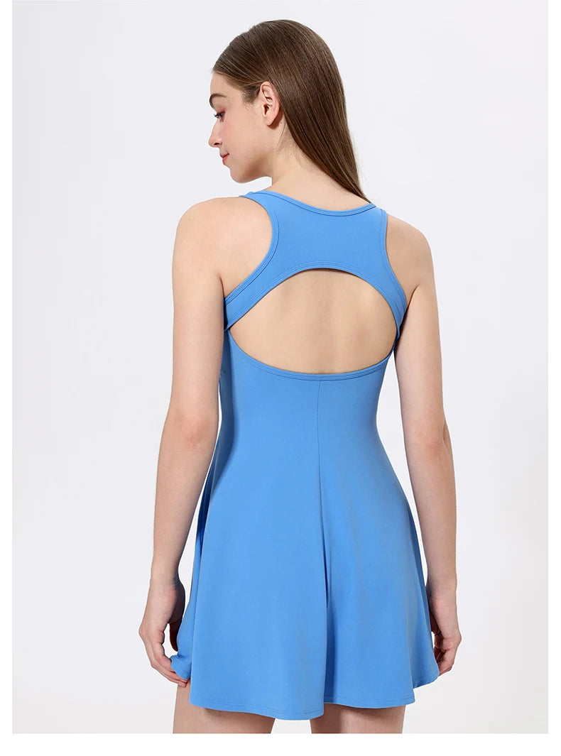 Women's Tennis Dress - Quick Dry Athletic Skirt for Running & Gym