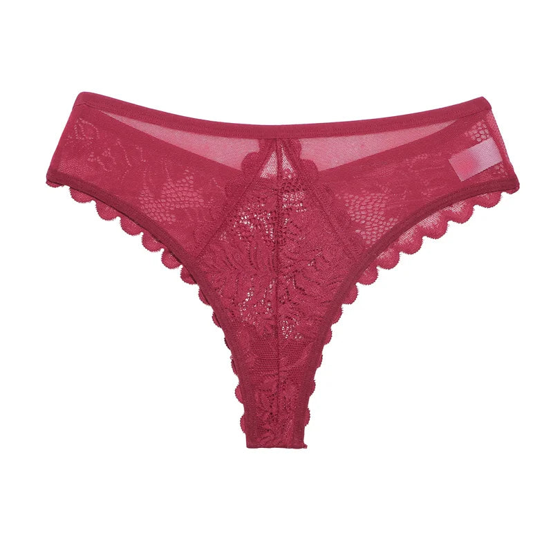 Lace Thong Panties - Sexy Low Waist G-String Underwear