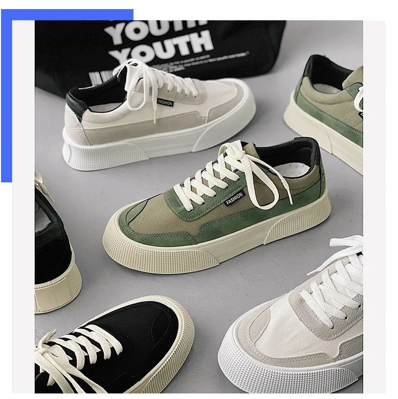 Men's Sneakers Casual Canvas Skateboard Shoes