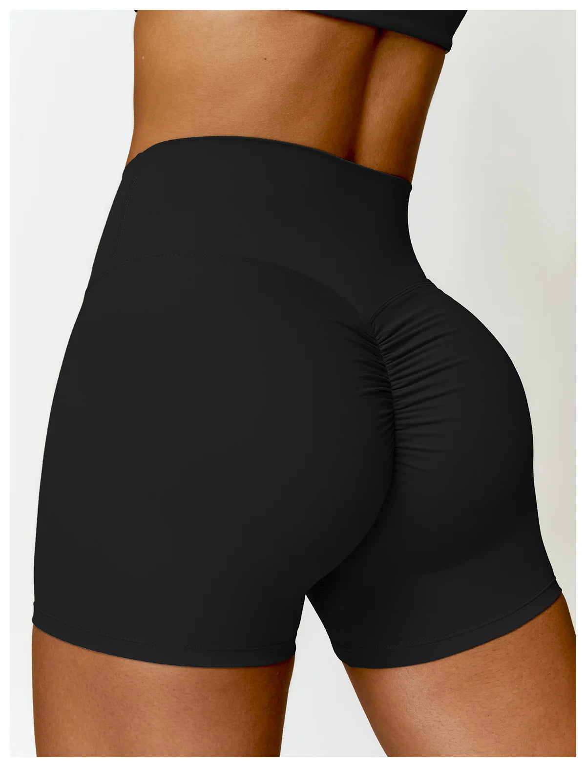 Women's Buttock Lift Scrunch Yoga Gym Leggings Cycling Slim Fit Workout  High Waist Sports Shorts