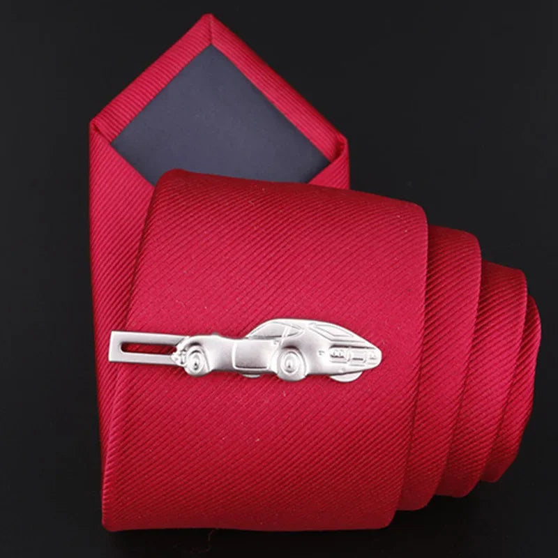 Airplane Copper Metal Tie Clip - Men's Professional Accessory