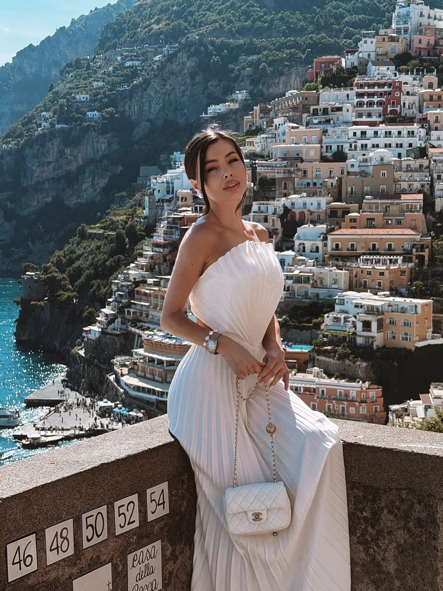 Women's Pleated Off Shoulder Maxi Dress - Backless Halter Party Dress