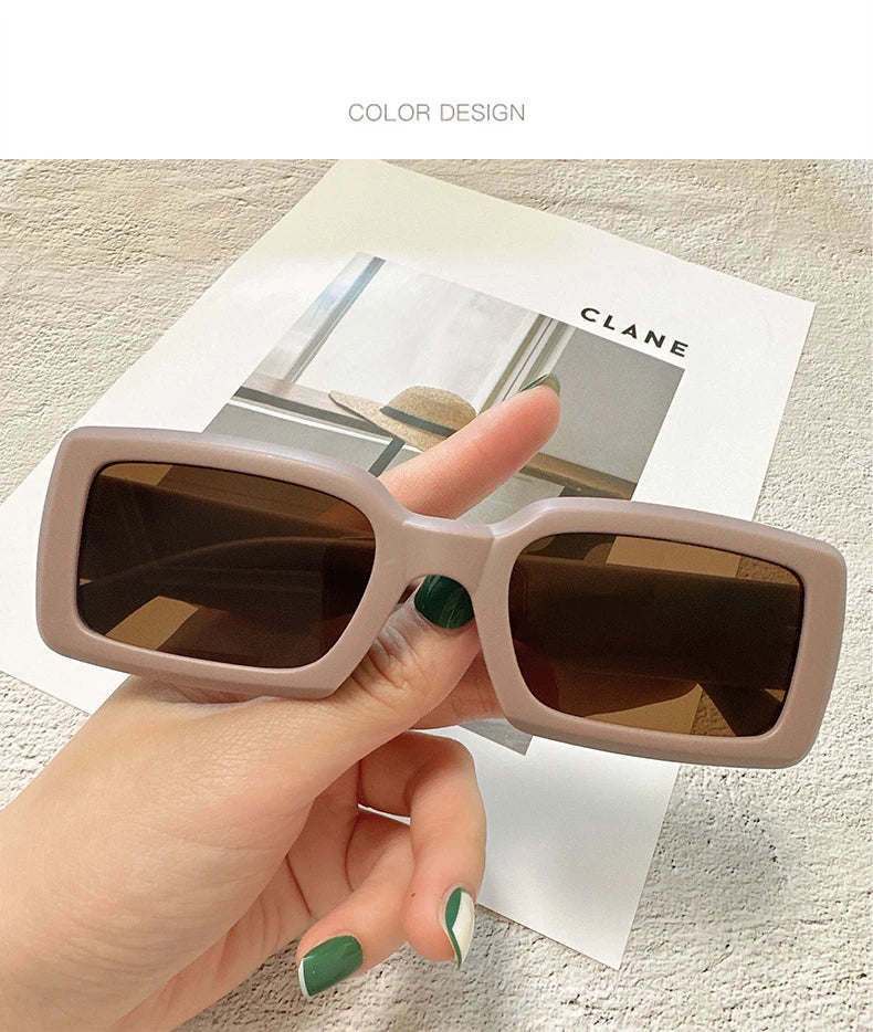 Women's Sunglasses Retro Square Eyewear Anti UV Sunshade Sunglasses UV400