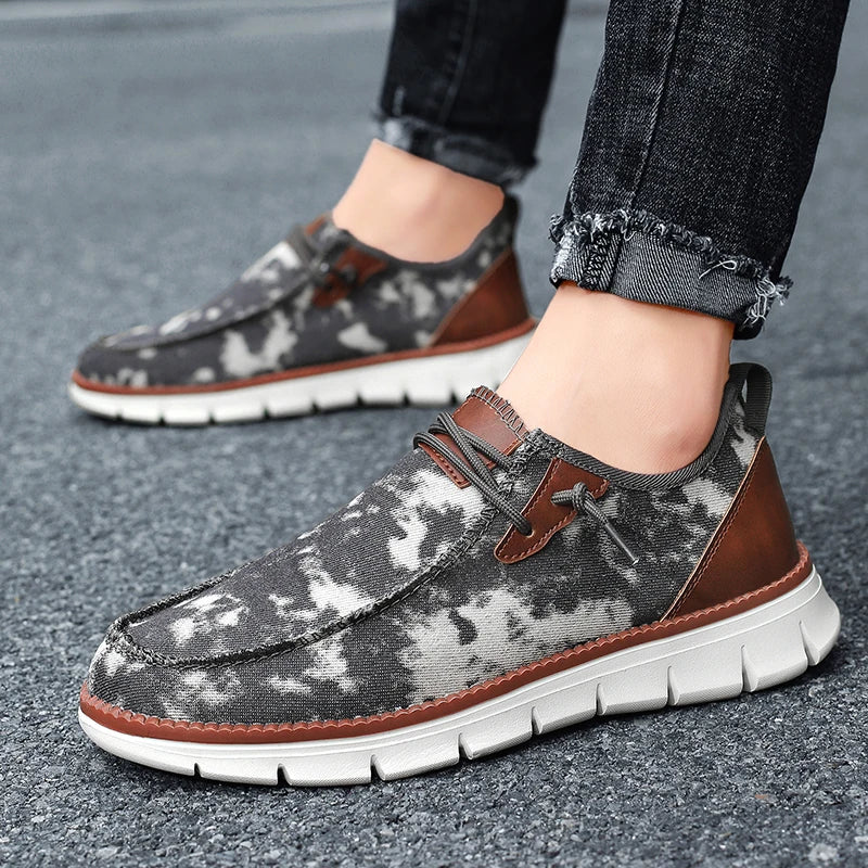 Men's Casual Slip-on Canvas Flat Loafer Shoes