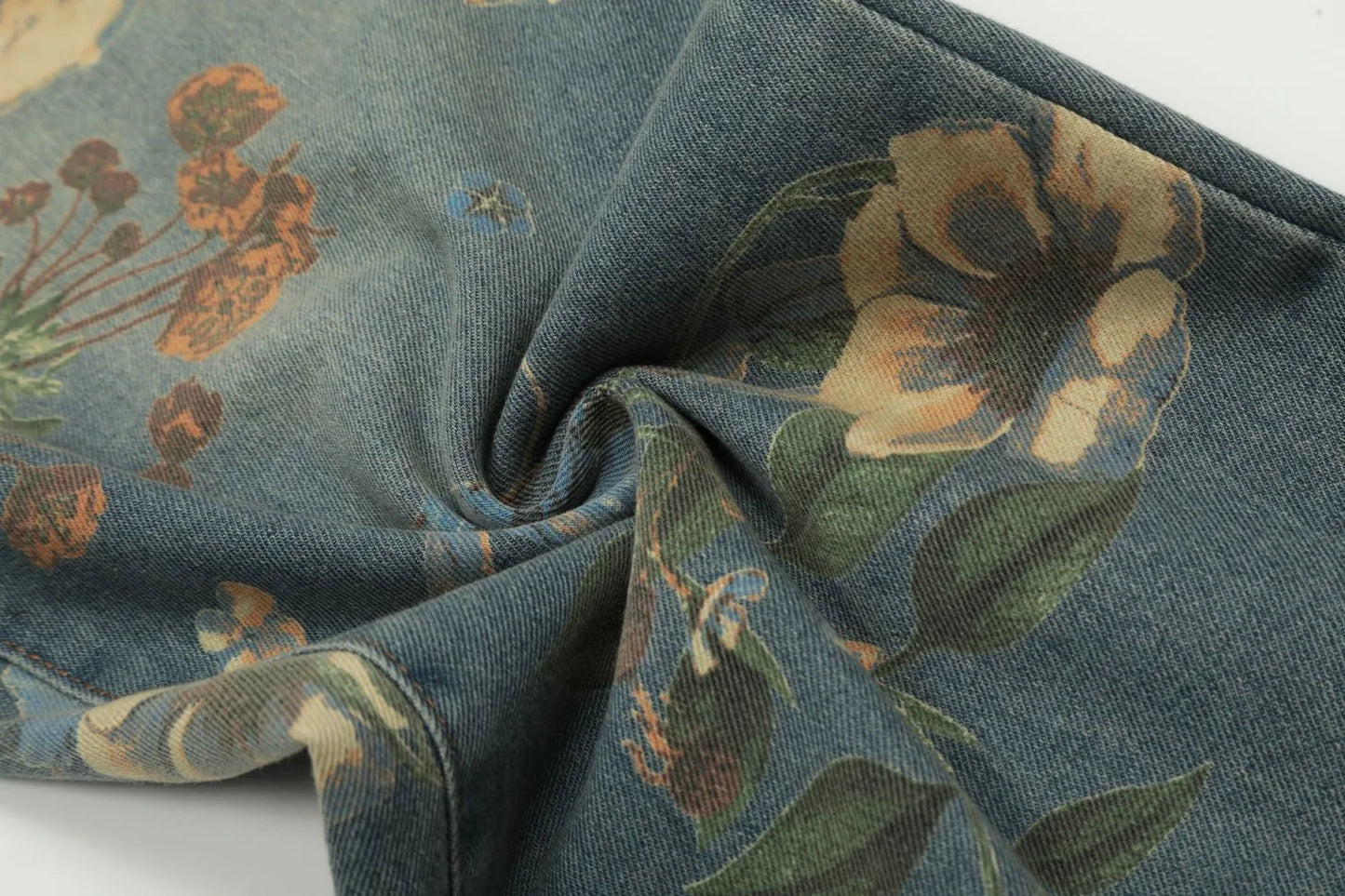 Men's Floral Print Jeans