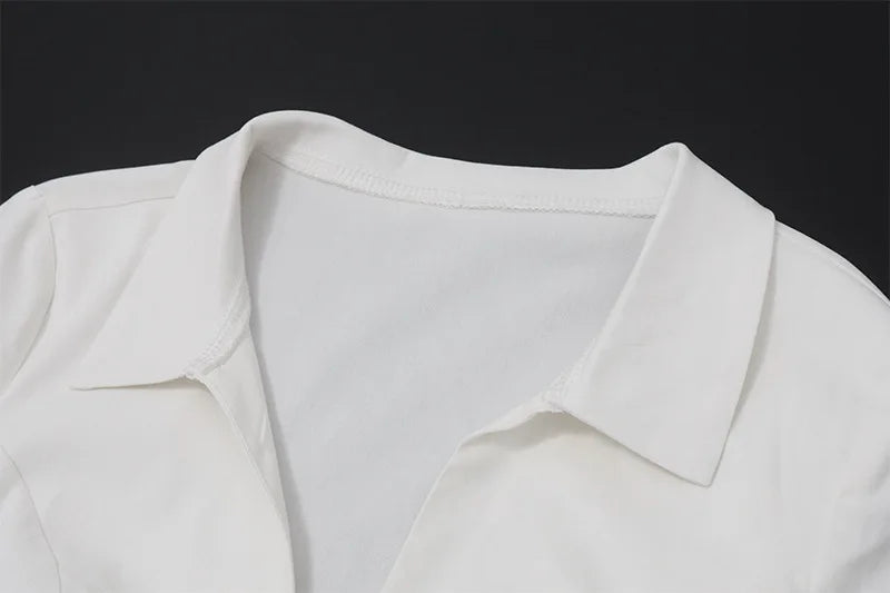 Women's Retro Y2K White Tie Front Cardigan - V Neck Long Sleeve Cropped Top