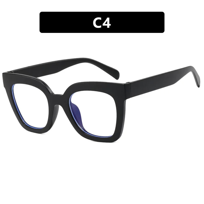 Square Frame Anti Blue Light Glasses - Transparent Computer Eyewear for Women & Men