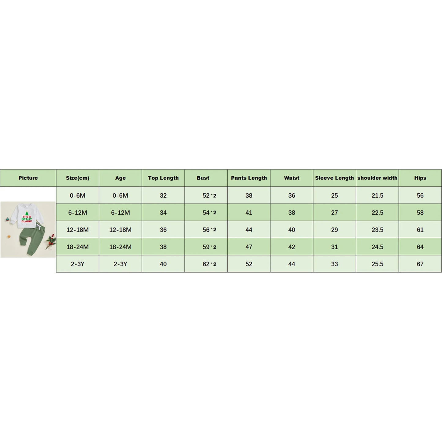 Infant Baby Boys Fall Winter Christmas Clothes Set - Long Sleeve Xmas Tree Letter Print Top & Pants