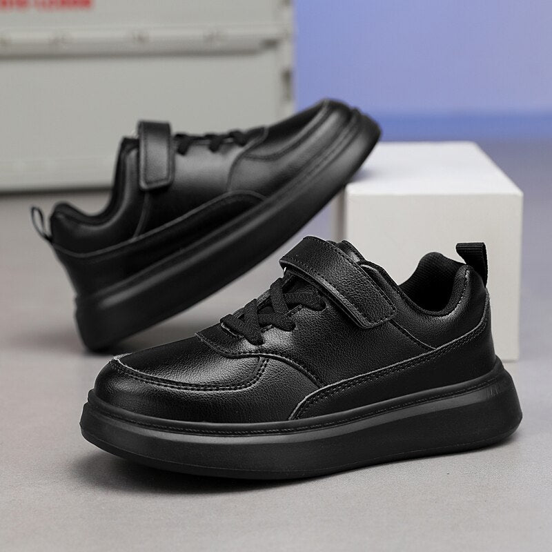 Children's Boy's PU Leather Sneakers School shoes 6 To 12 Years