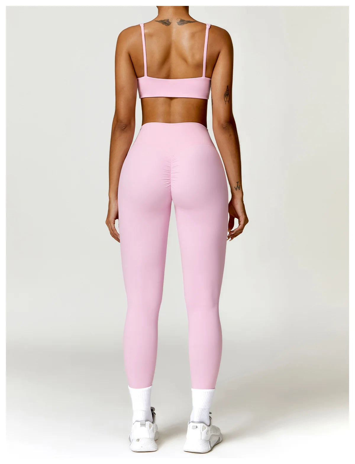 Women's 2 Pcs Yoga  Workout Sportswear Tracksuit Running Fitness Leggings Gym Set