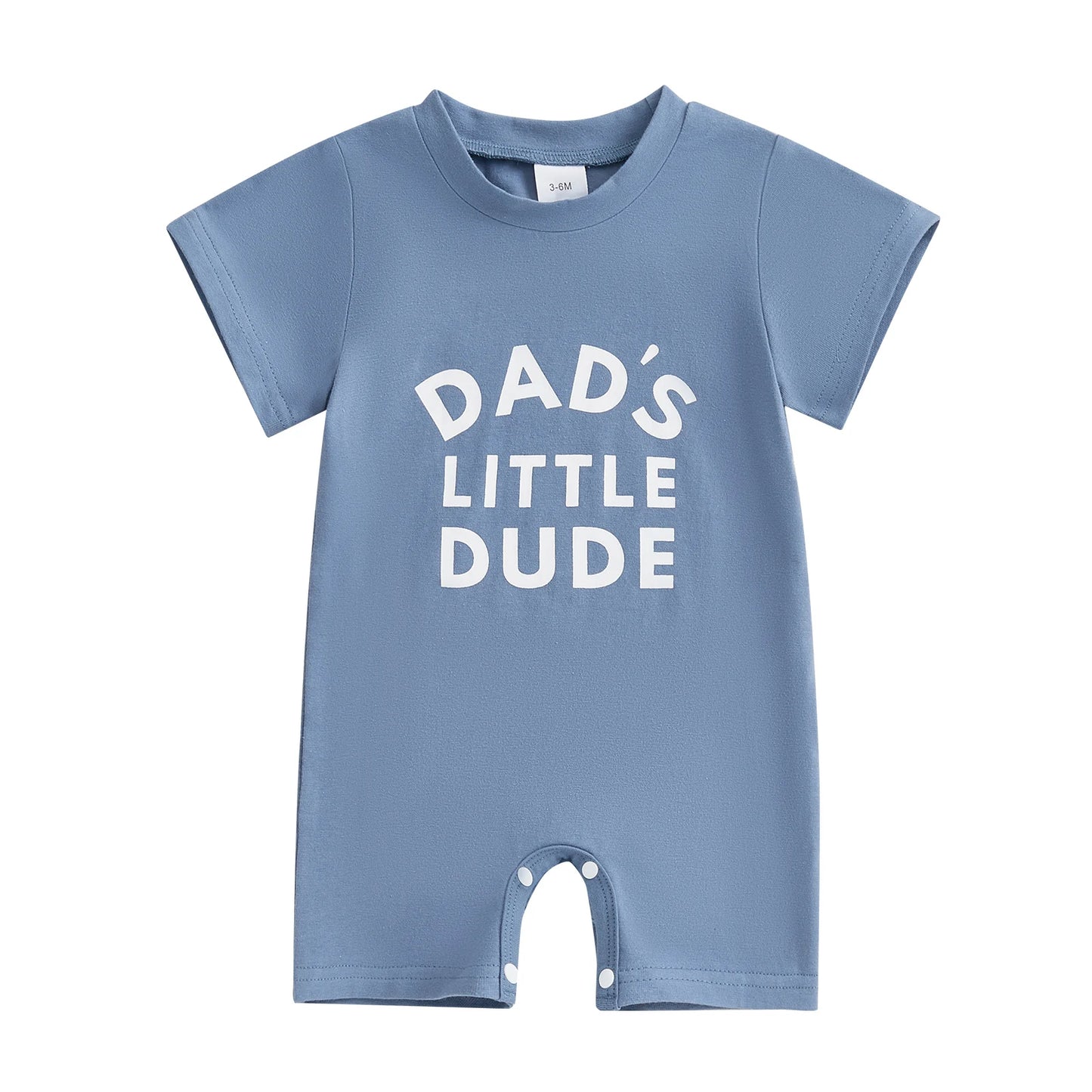 0-18M Casual Baby Boys Rompers Letter Print Short Sleeve Button Summer Bodysuits Jumpsuit