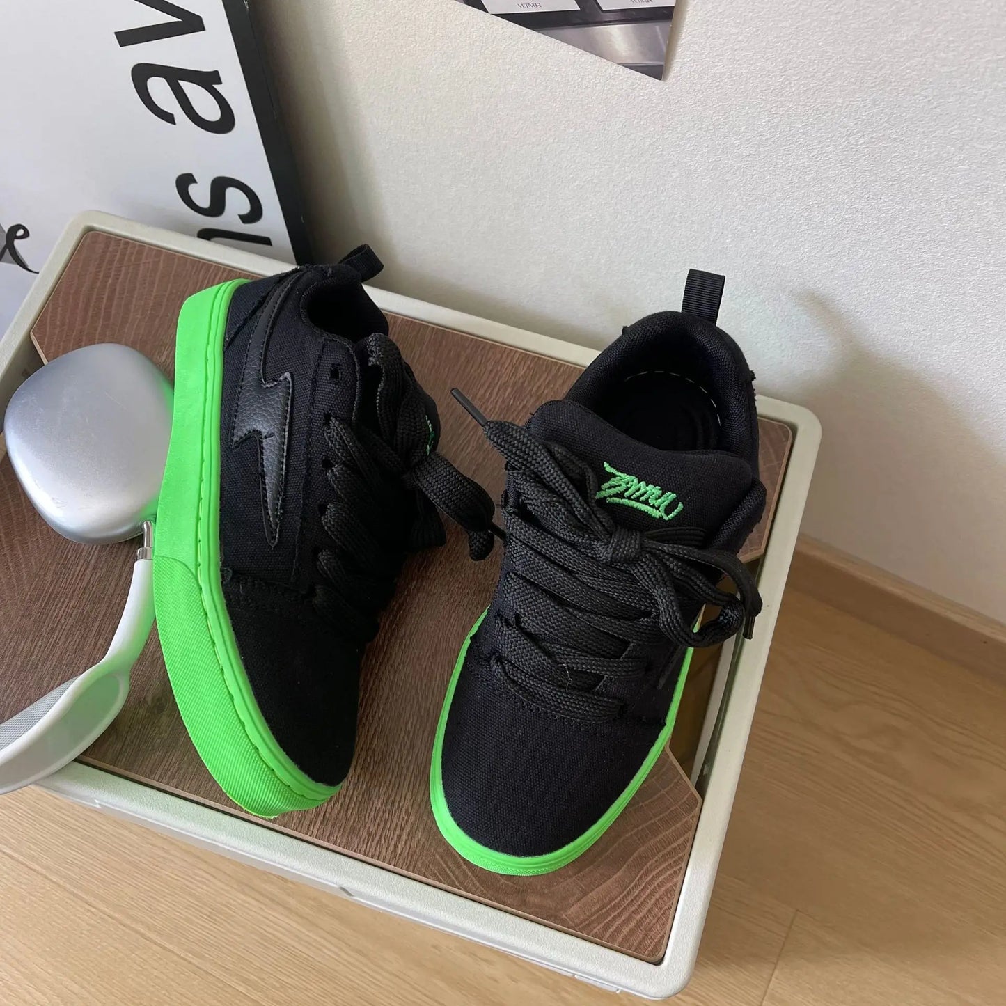 Men's Casual Design Sneakers Sports Shoes Platform Canvas Sneakers