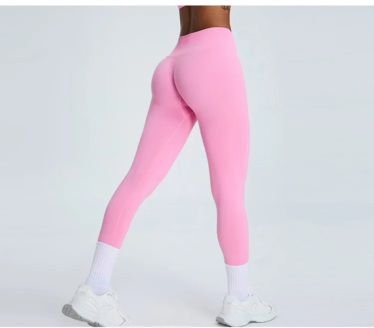Women's High Waist Yoga Pants Fitness Running Tights Push Up Sports Gym Workout Leggings