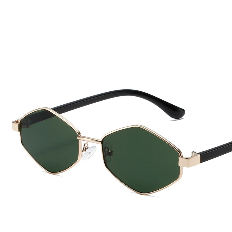 Polygonal Sunglasses - Retro Metal Frame UV400 Protection for Men & Women