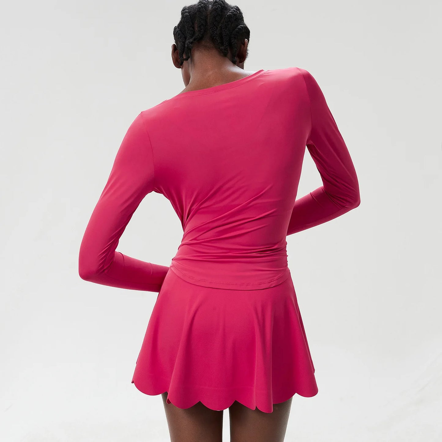 Two-Piece Athletic Set - Breathable Running Suit with Shorts