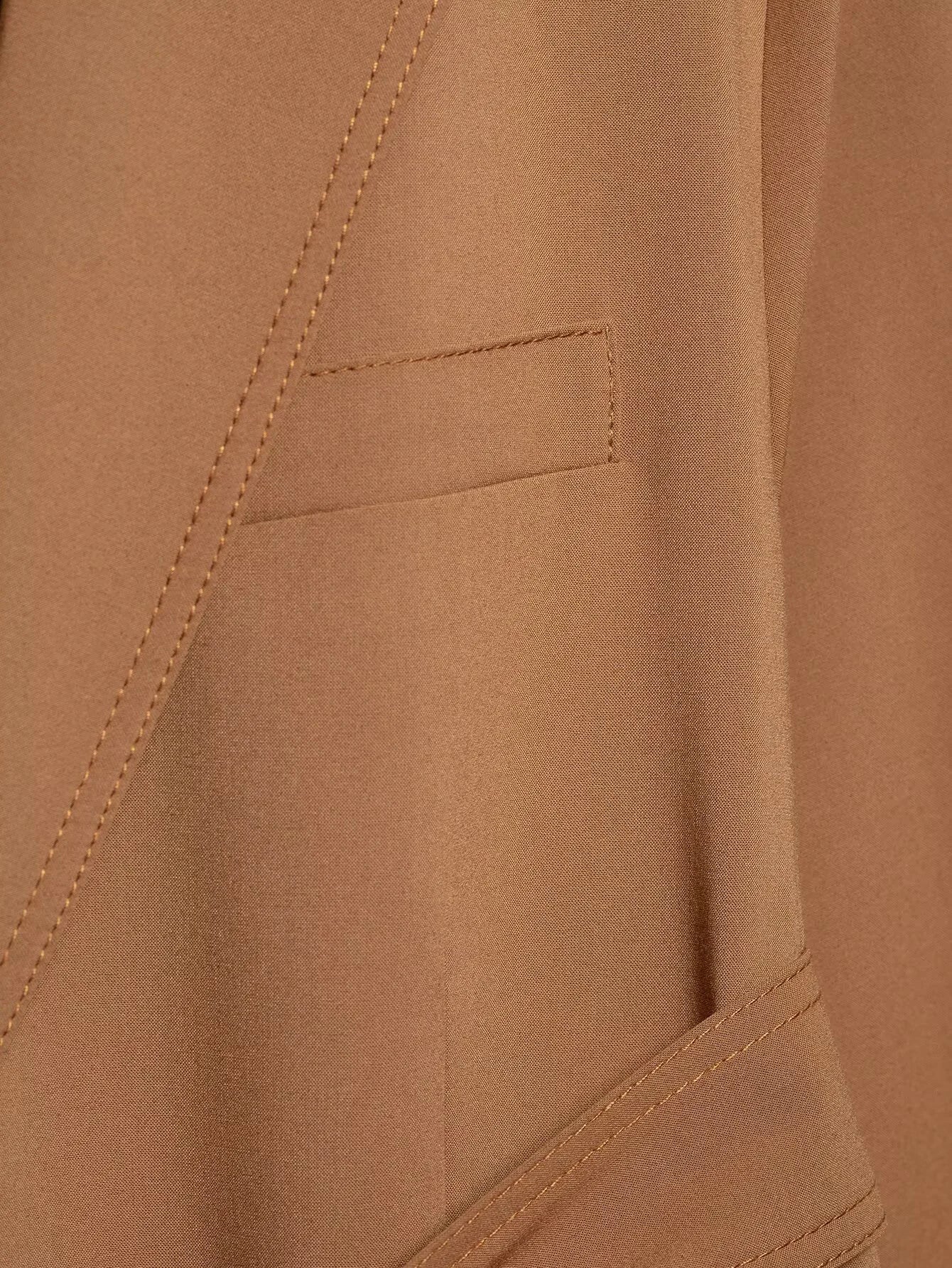 Women's Belt Suit Jacket High Waisted Pants Set