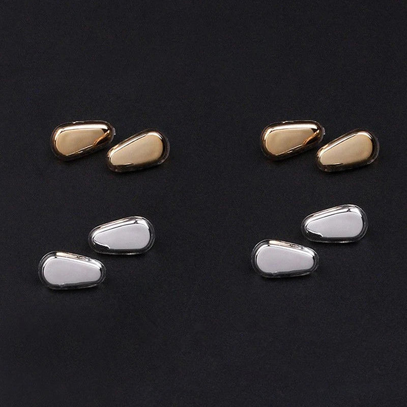 Silicone Glasses Nose Pads - Oval Screw-in Replacement Parts (5/10/20 Pairs)