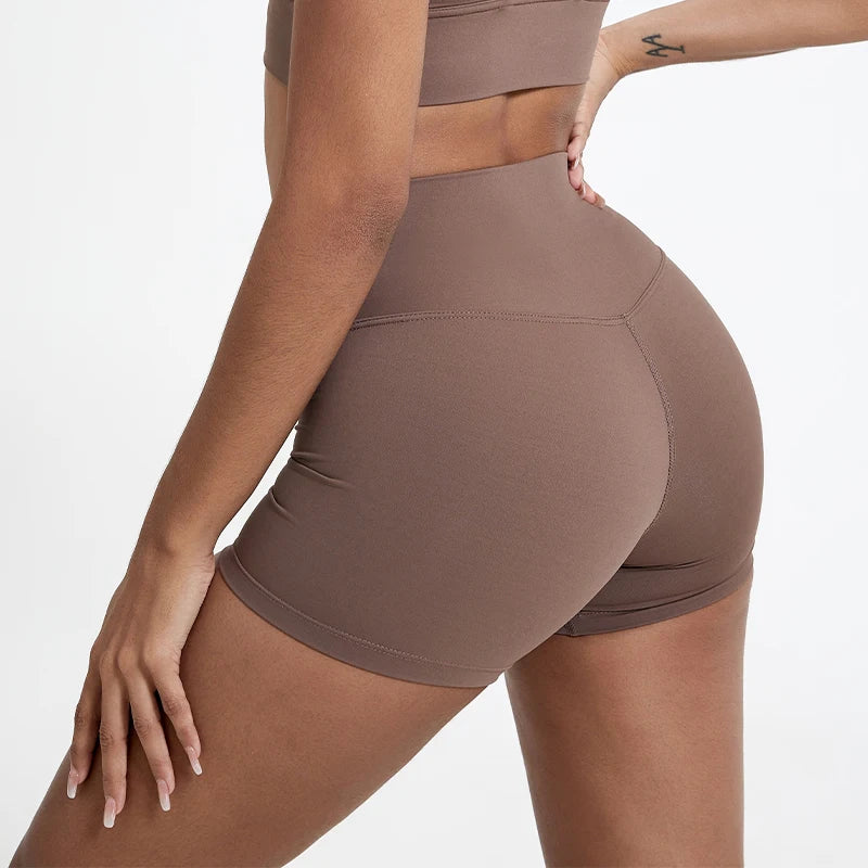 Women's Running Sports Buttock Lift Gym Leggings Cycling Slim Fit Workout High Waist Yoga Shorts
