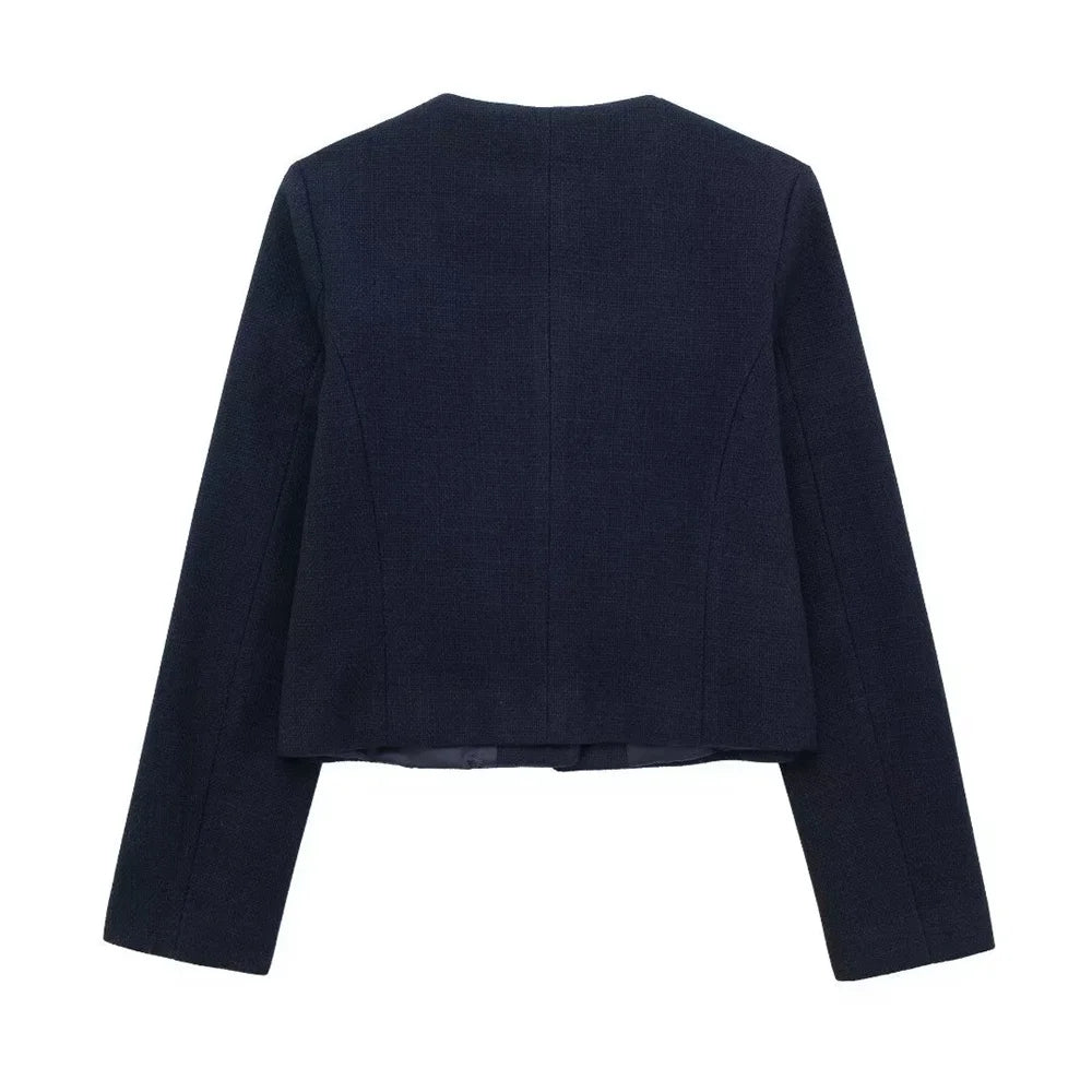 Women's Casual Temperament Flip Short Jacket