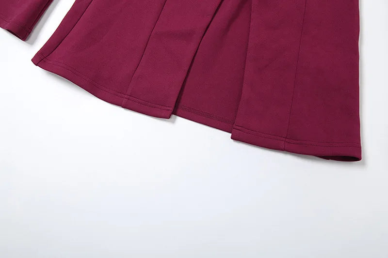 Women's -V Neck Long Sleeve Slit Button Blazer Coat