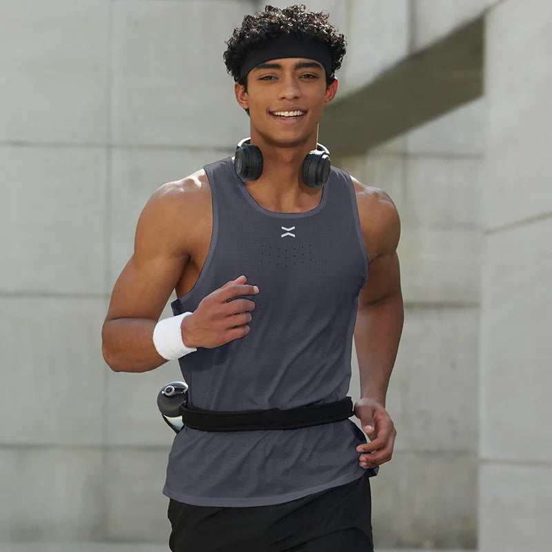 Men's Summer Sleeveless Tank Top Sportswear Gym Sports Vest