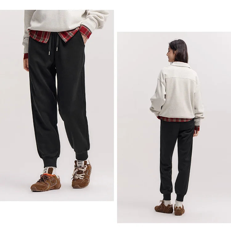 Women's Thermal Fleece Joggers - Antibacterial Winter Sweatpants Casual Wear