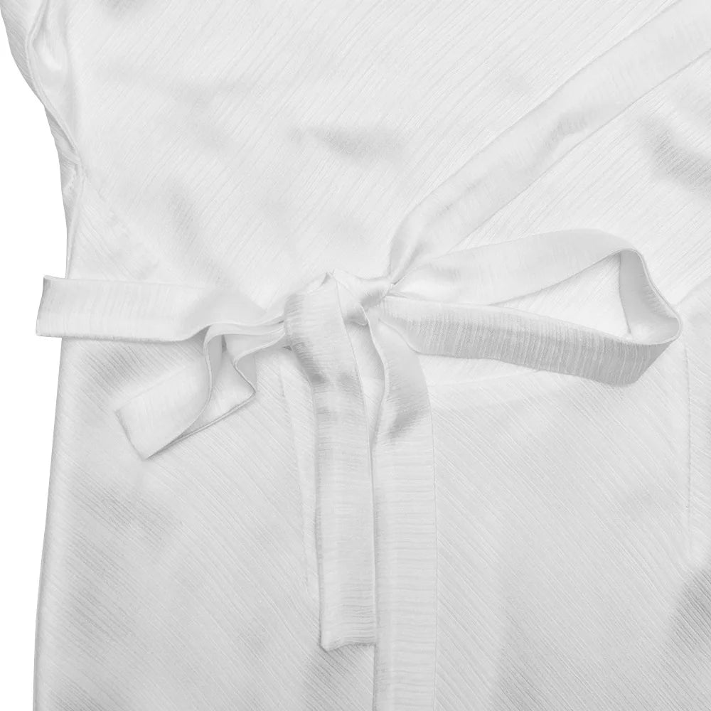 Women's Elegant Asymmetrical Backless Maxi Dress - Bandage Sleeveless Mesh