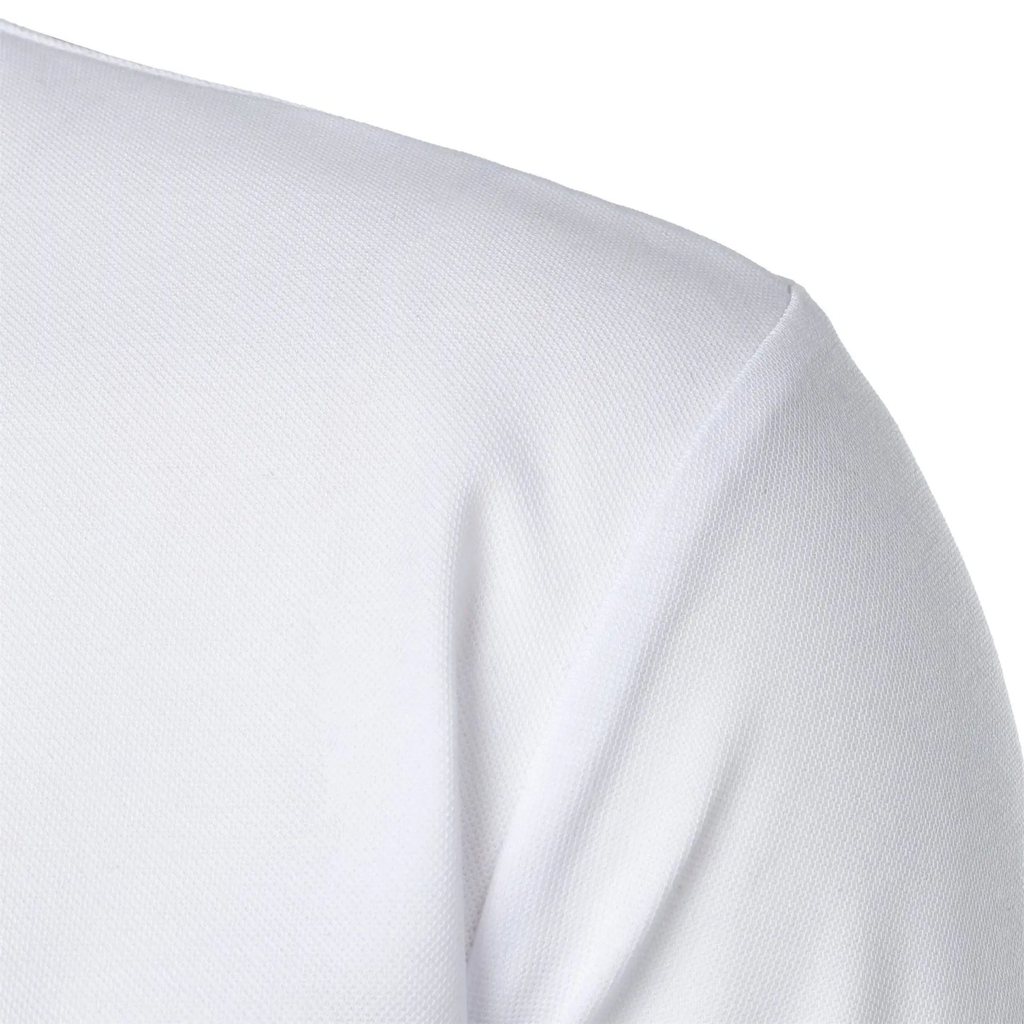 Men's Summer Short Sleeve Stand Collar Smart Casual Slim Fit Lightweight T-Shirt