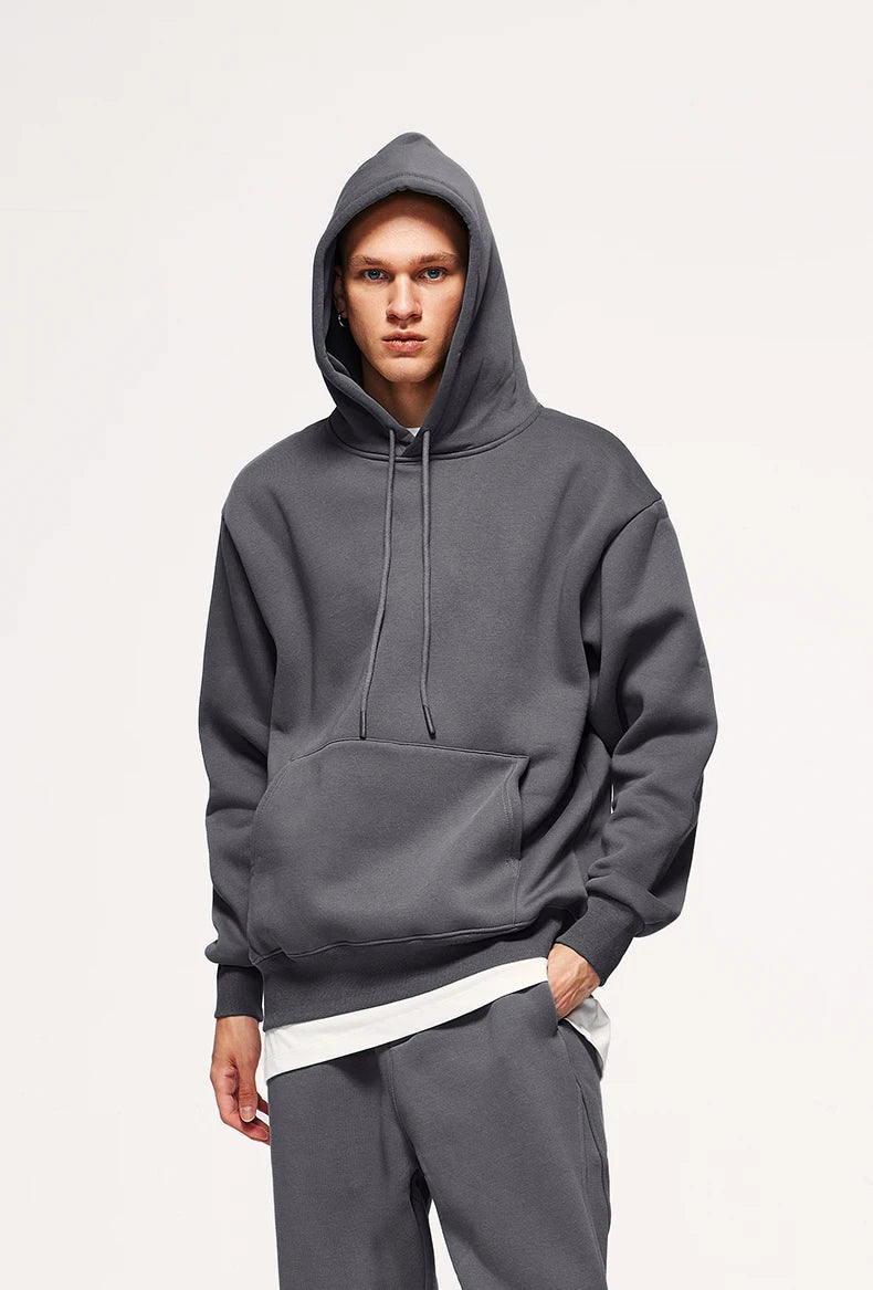 Unisex 350G Fleece Velvet Warm Hoodie