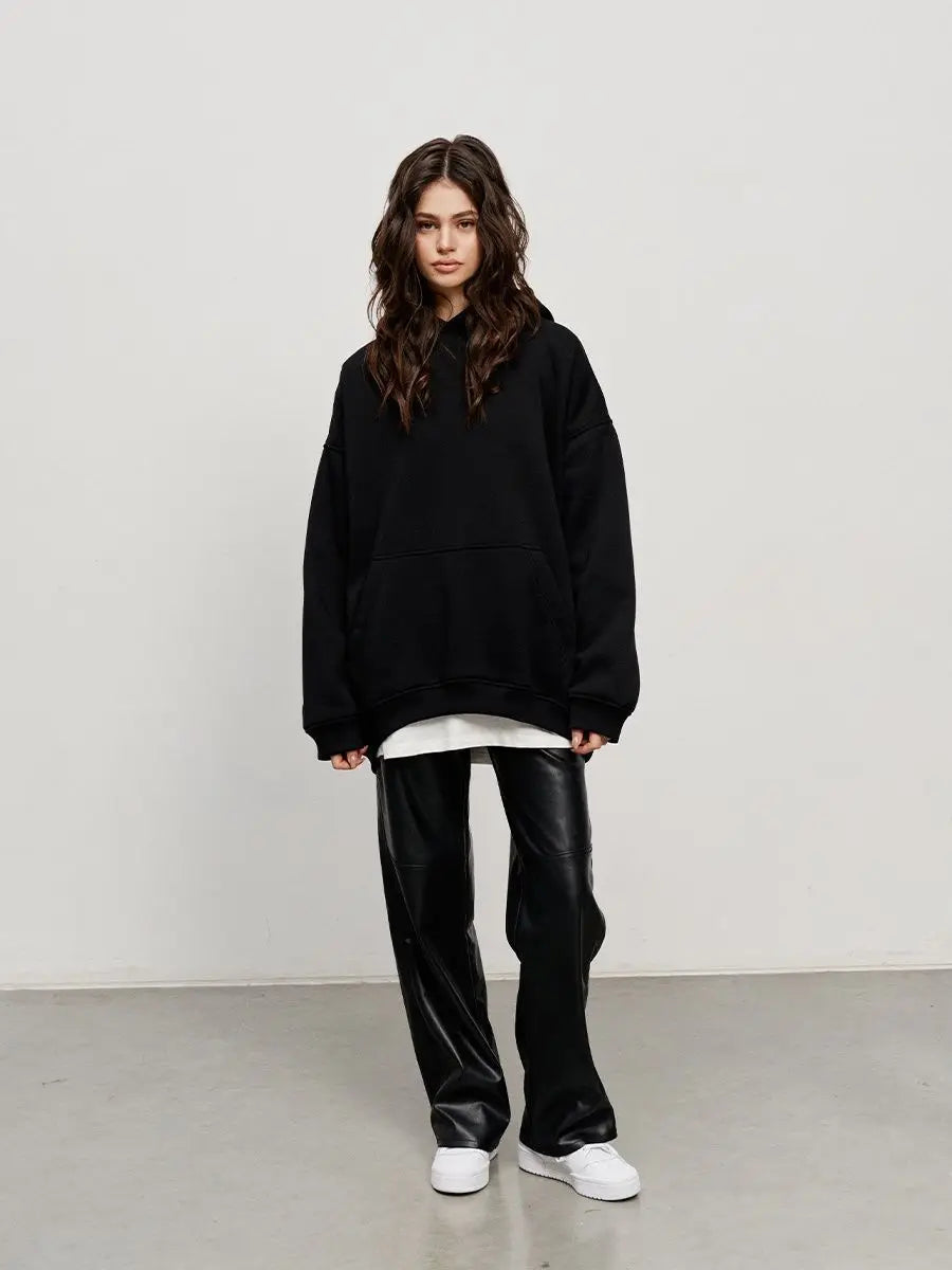 Women's Oversized Fleece Pullover Hoodie