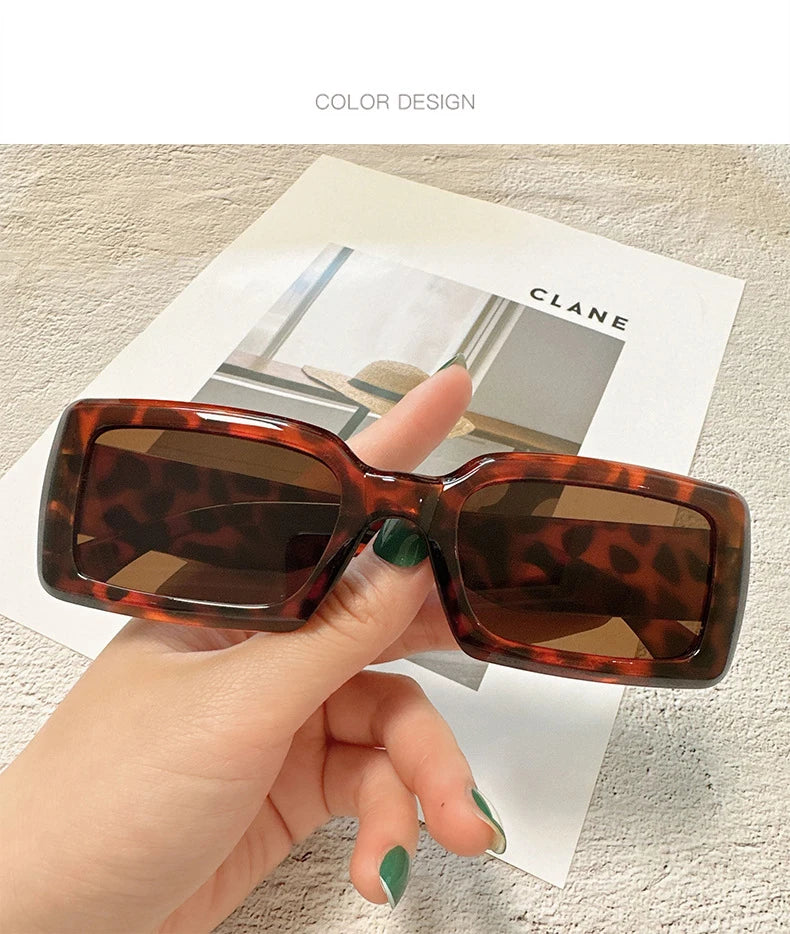 Women's Sunglasses Retro Square Eyewear Anti UV Sunshade Sunglasses UV400