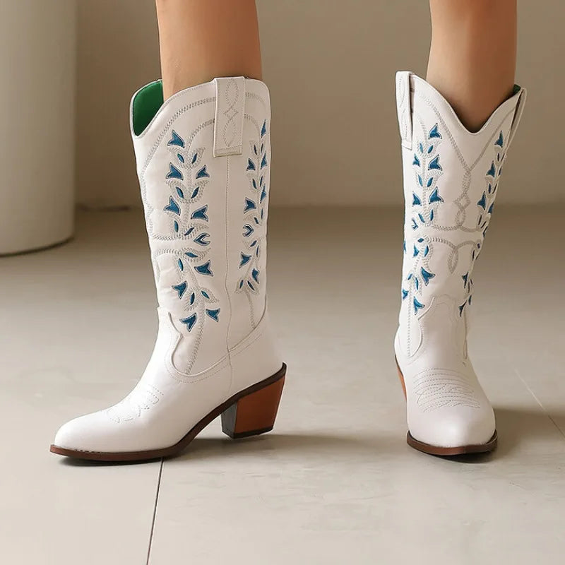 Colour Block Totem Print Chelsea Boots