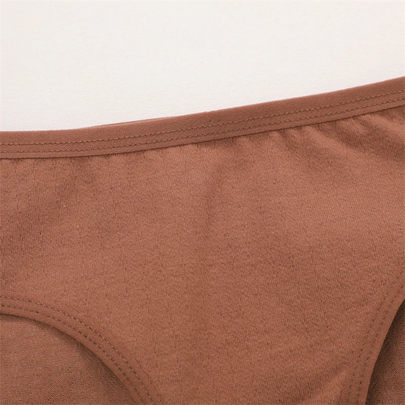 4-Pack Cotton Stretch Underwear Set - Women's Comfortable Low-Rise Briefs