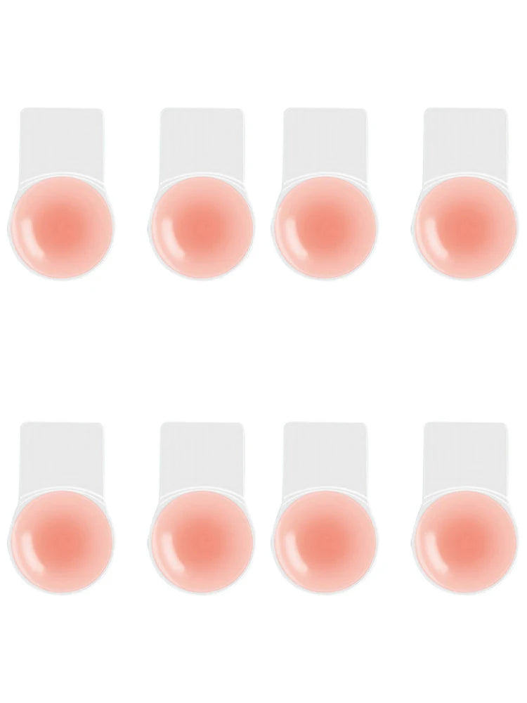Women's Reusable Invisible Push Up Bra Nippe Cover Seamless Self-Adhesive Lift Up Stickers Bra Strapless Lingerie