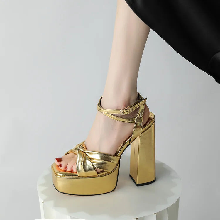 Women's 12/14cm High Heel Platform Sandals