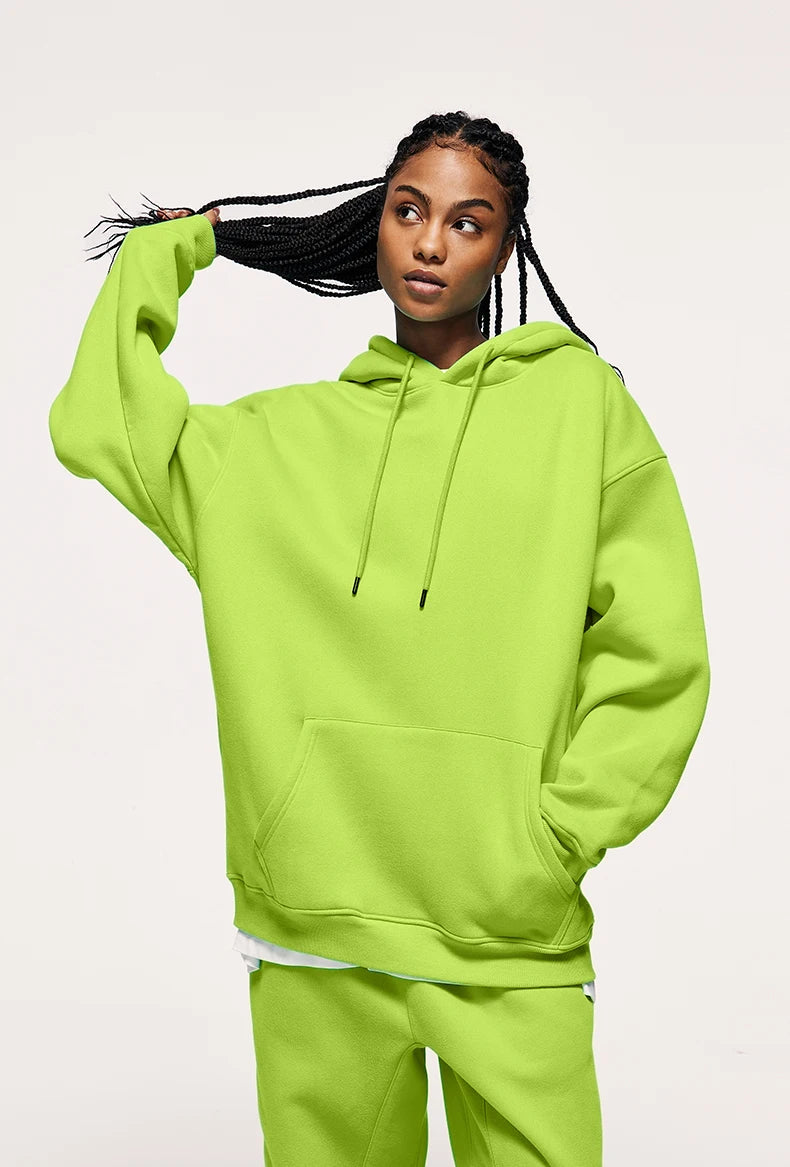 Unisex 350G Fleece Velvet Warm Hoodie