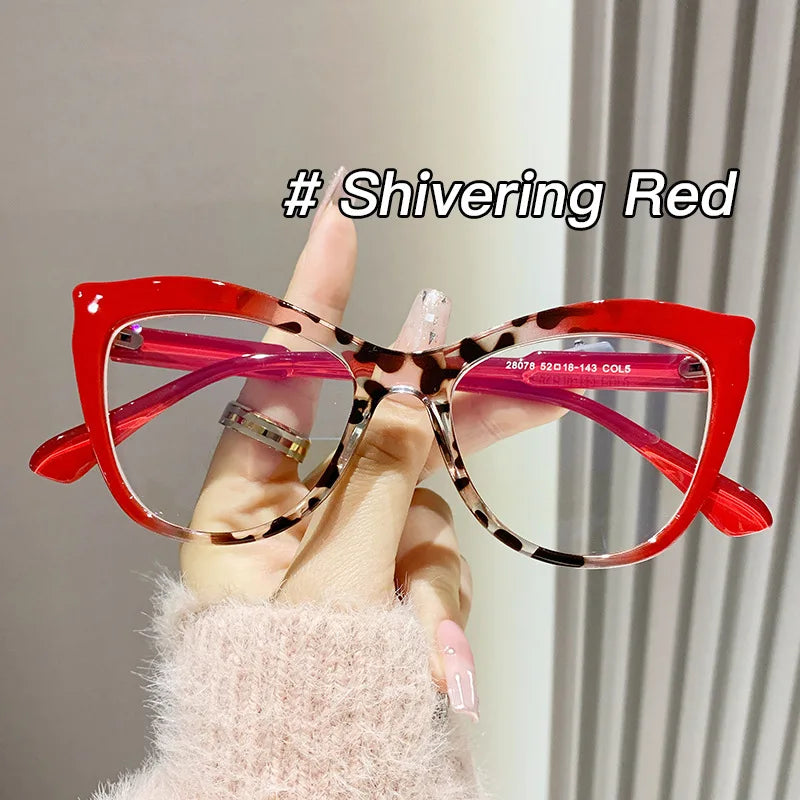 Fashion Cat Eye Glasses - Women's Anti Blue Light Computer Eyewear