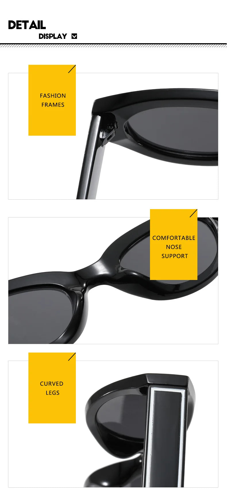 Unisex Rectangle Oval Vintage Square Sunglasses Shades Eyewear Anti-glare UV400