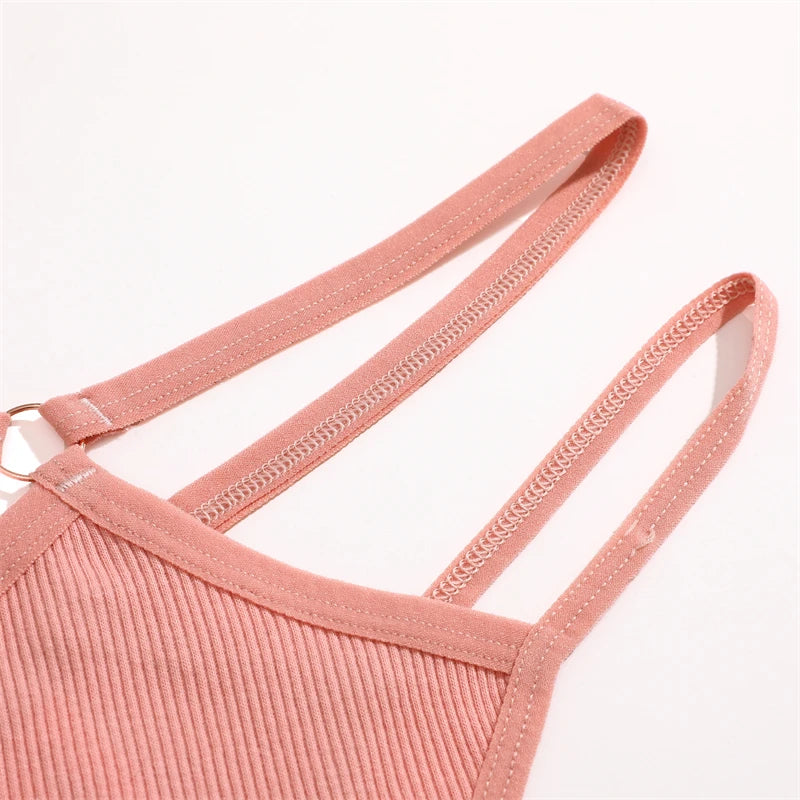 4-Pack Cotton Striped Thongs - Women's Low-Rise Breathable Underwear Set